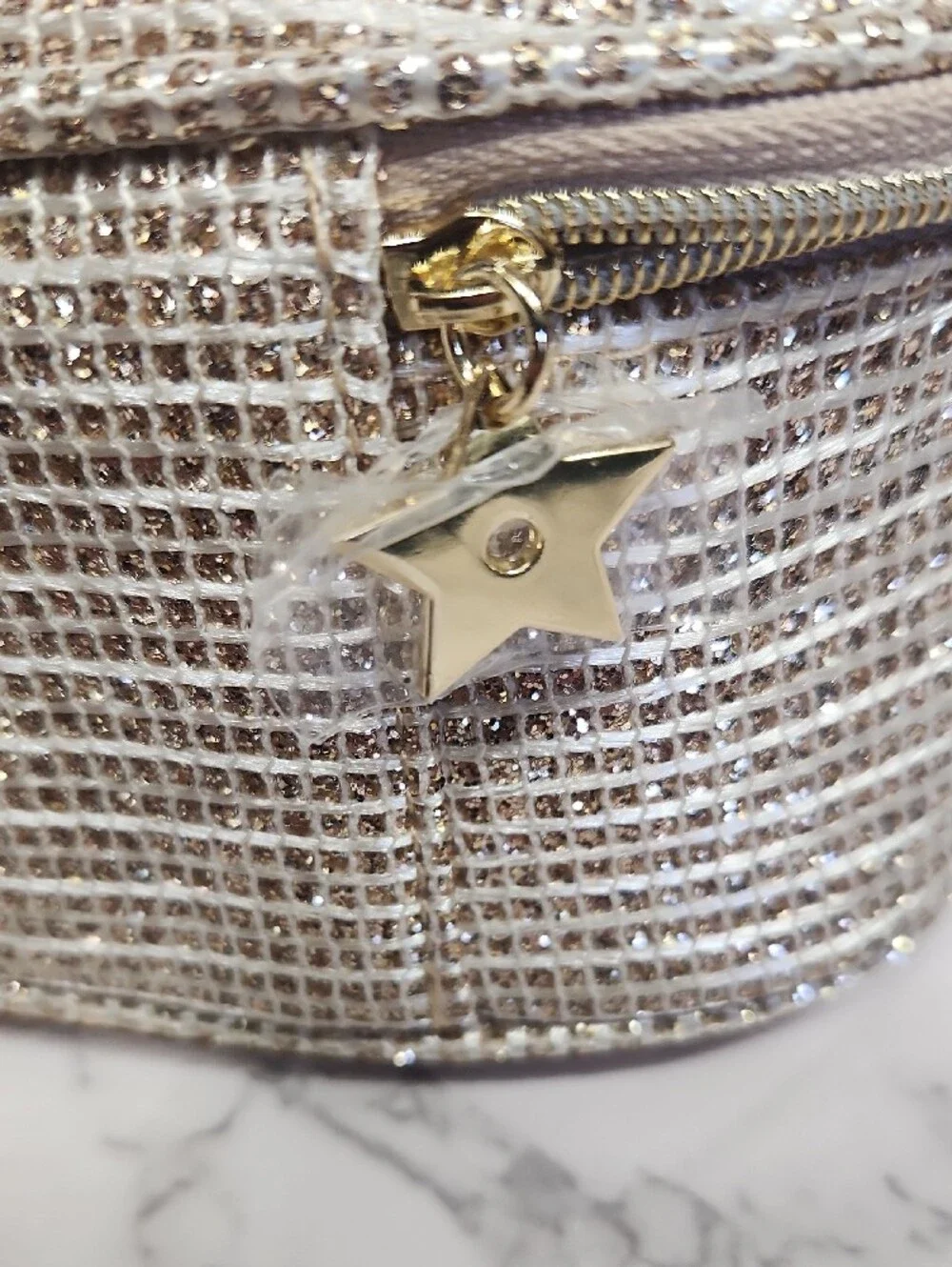 Dior Metallic Champagne Mini Vanity Case
